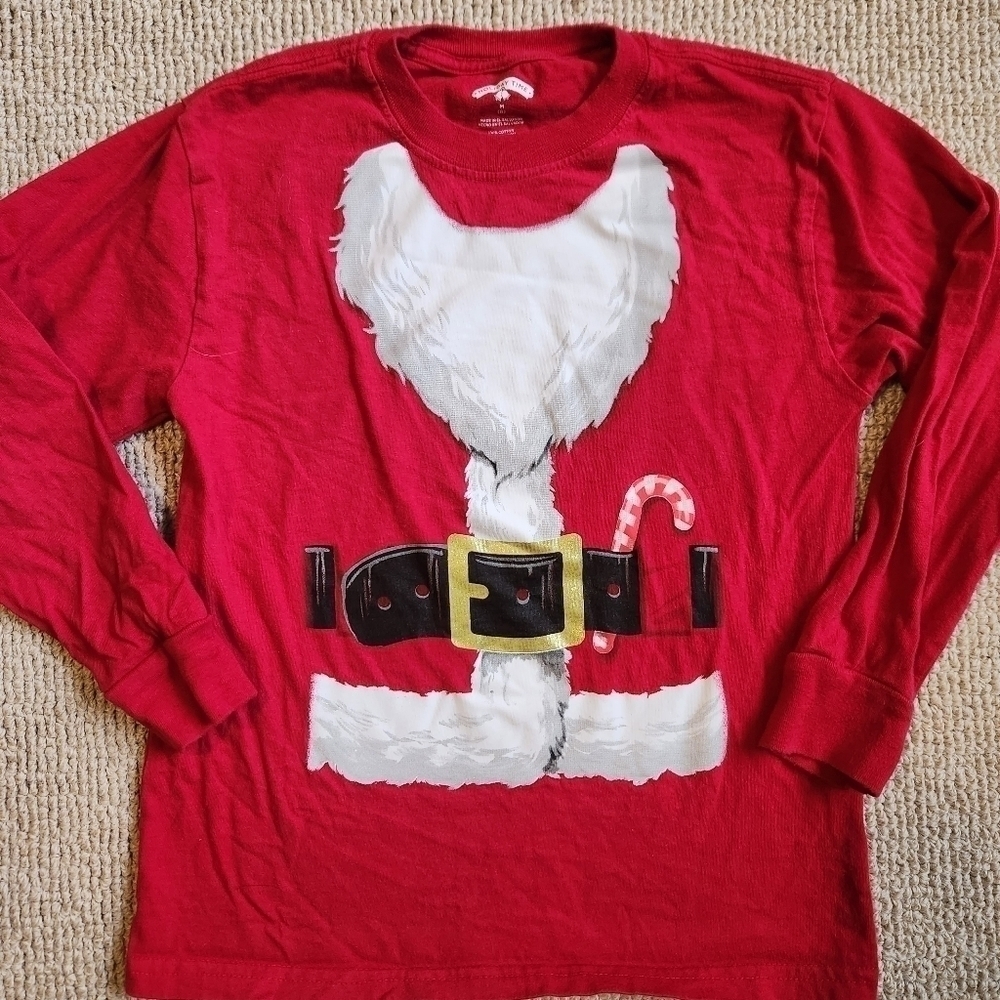 Santa Beard and Belly Long Sleeve Christmas Tshirt